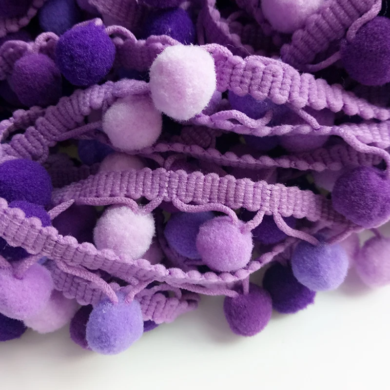 Легкая и темно-фиолетовая кружевная лента аксессуары для шитья помпоны кисточка