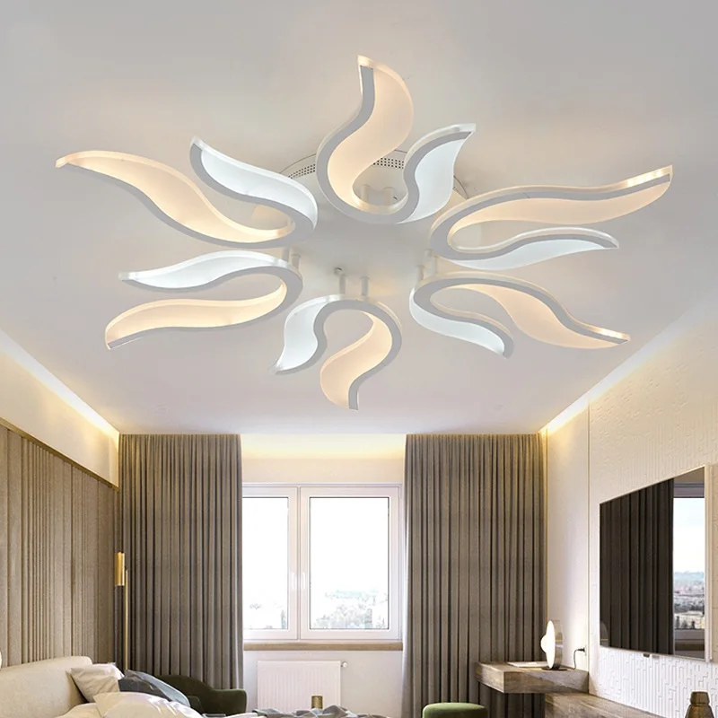 Фото 2019 Creative Modern Acrylic LED Ceiling Light Living Room Bedroom Lamp Home Indoor Deco Lighting fixture lampara techo Лампы и 2019 Creative Modern Acrylic LED Ceiling Light Living Room Bedroom Lamp Home Indoor Deco Lighting fixture lampara techo Лампы и