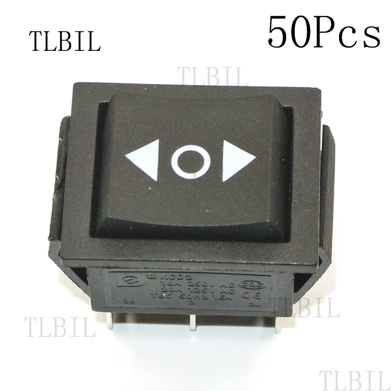 50 шт. 12 В 6 Pin DPDT мощность окно мгновенный тумблер AC 250 V/10A 125 V/15A