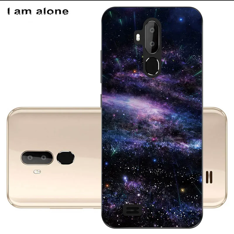 Чехлы для телефонов I am alone для Oukitel C12 Pro, 6,18 дюймов, модные чехлы из мягкого ТПУ для мобильных телефонов с цветочным рисунком для Oukitel C12 Pro - Цвет: Black TPU U28