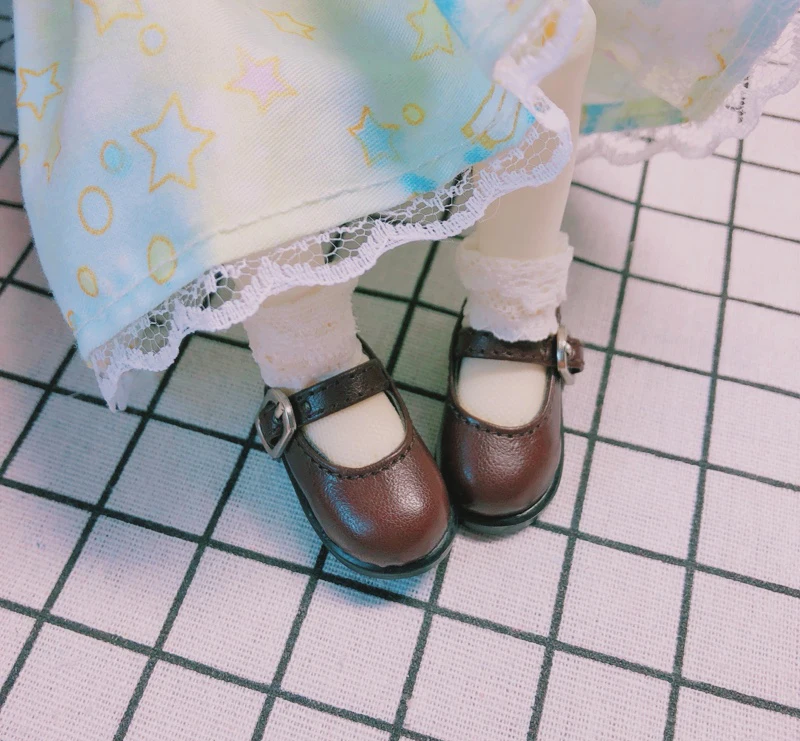 D01-P231 Blyth Doll 1/4 bjd 1/6; обувь для кукол; цветная обувь на плоской подошве; кожаная обувь; 1 шт