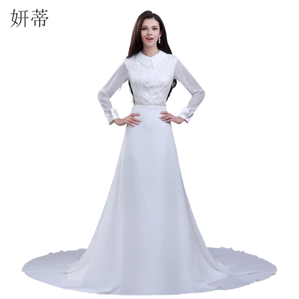 Женское винтажное свадебное платье шифоновое кружевное из двух предметов с