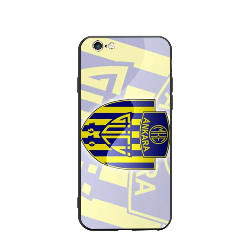Turkey Soccer MKE Ankaragucu Club Logo Theme Soft TPU Phone Cases For iPhone 6/6s/7/7s/8s/X/XR/MAX Silicon Case Bumper |