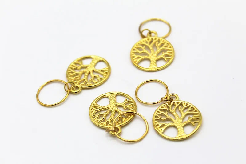 5 шт. упак. золотые подвески тесьма для волос Dread Dreadlock бусины клипсы манжеты