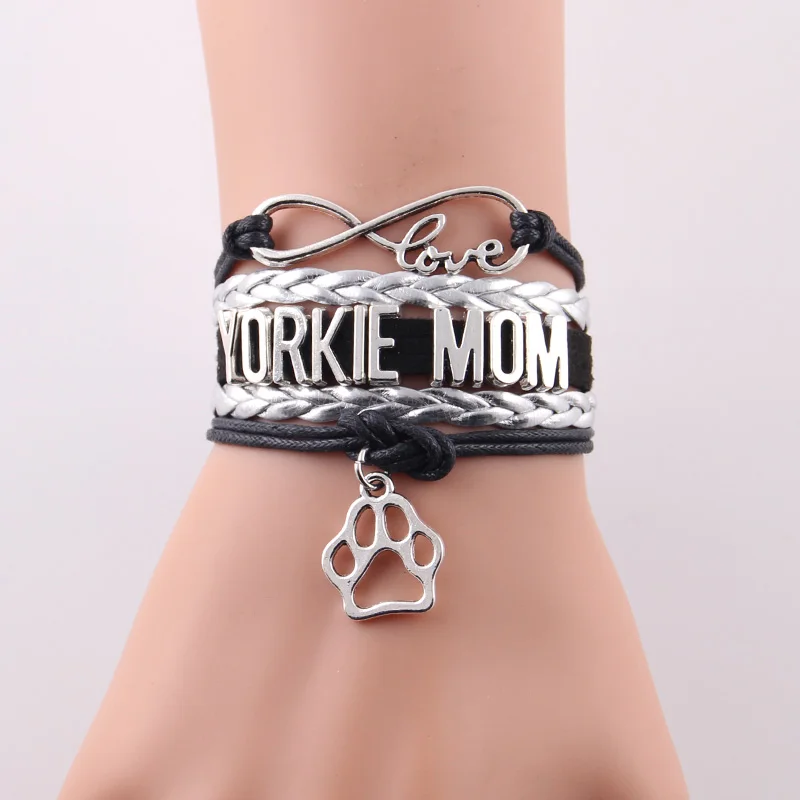 Мужские и женские браслеты с кожаной окантовкой в виде знака бесконечности |