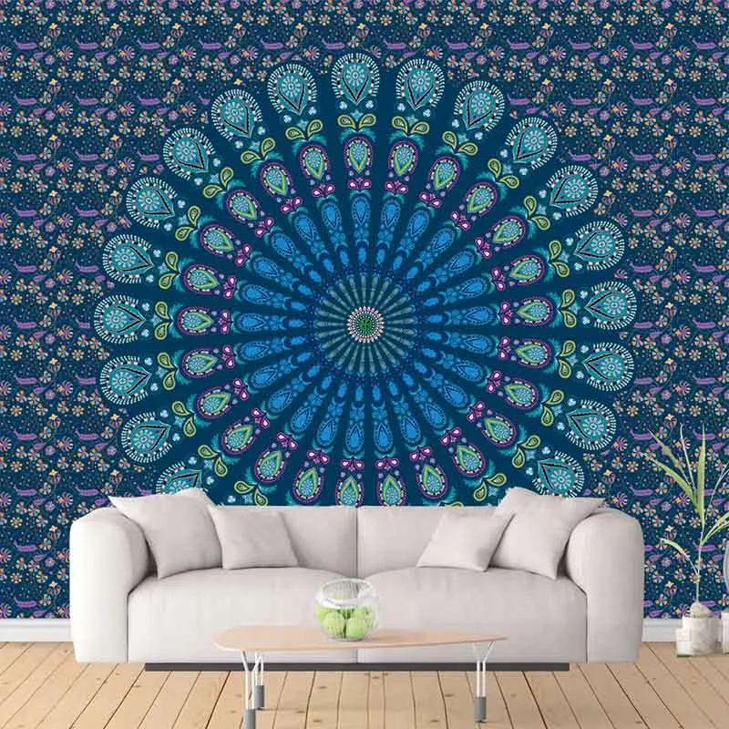 Пляжные полотенца с мандалой гобелен марокканские индийские декоративные