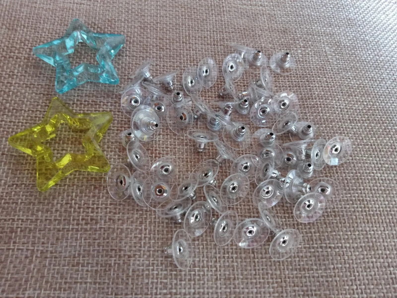 

100pcs Rubber Earring Backs Stoppers Earnuts Ear Back Plugs Ear Plugging/blocked DIY Jewelry Findings Accessories