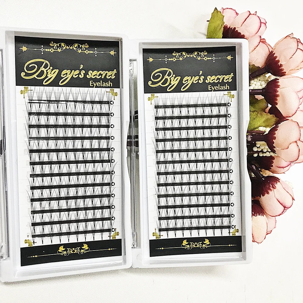 

Handmade luxry 5D Volume 5 trays Eyelashes Extension Faux Mink Individual Lash Soft Natural professional volume lash free shio