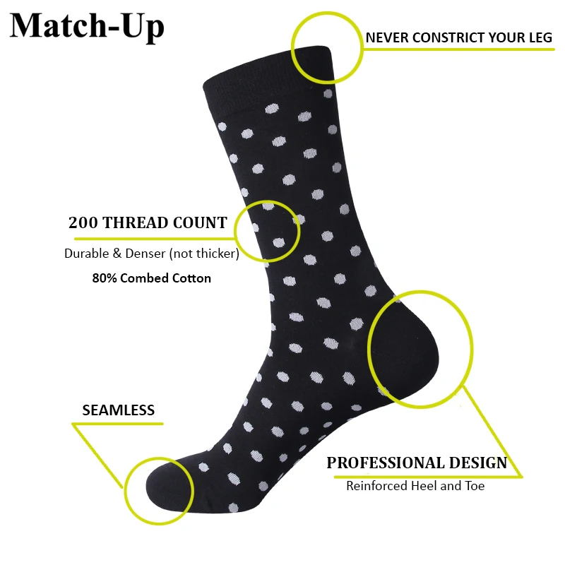 Комплект мужских носков высококачественные хлопковые носки однотонные