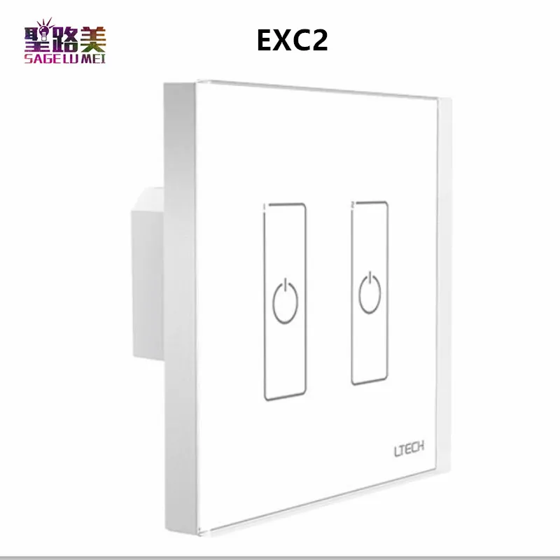 LTECH 110 V 220 AC EXC1 EXC2 EXC3 EXC4 настенное крепление DMX 2 4 GHZ RF затемнение панель 1 3 зоны для