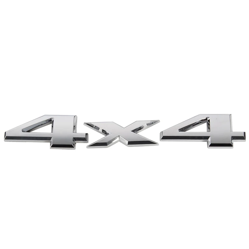 3D 4x4 мото автомобиль логотип эмблема значок автомобиль Стайлинг для универсальных автомобилей Мотоцикл декоративные аксессуары черный серебристый
