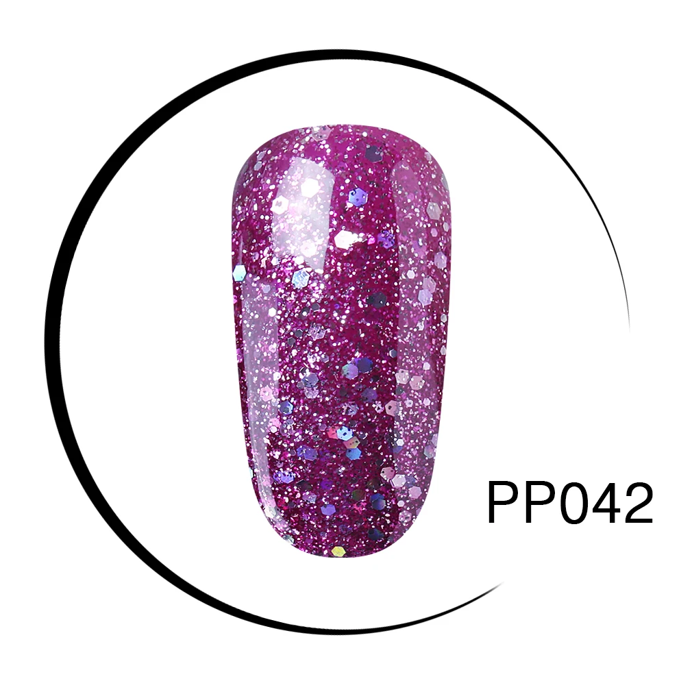 PP042 Elite99 10 мл УФ-гель для ногтей фиолетовый лак для ногтей Полупостоянный Гель-лак для ногтей - Цвет: PP042