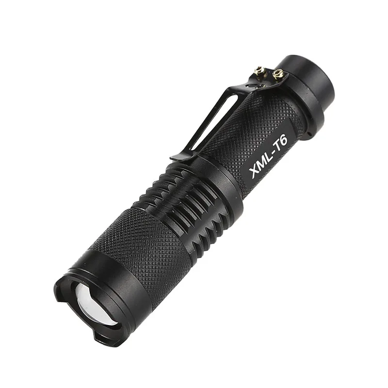 Anjoet мини ZOOMABLE 2000LM CREE Q5 ZOOM тактический флэш-светильник AA батарея или 14500 батарея мини-фонарь светильник лампа+ мини-Кобура