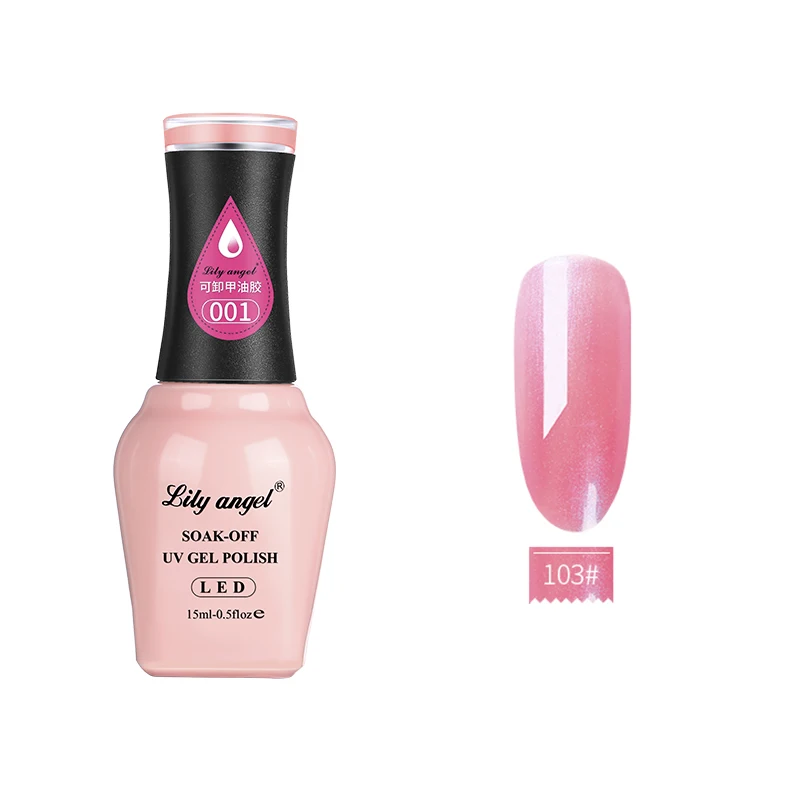 103 Lily Angel УФ-гель для ногтей 15 мл Nude Soak Off отполированный Гель-лак Декоративный Лак для ногтей 140 Цветов 73-108 - Цвет: 103