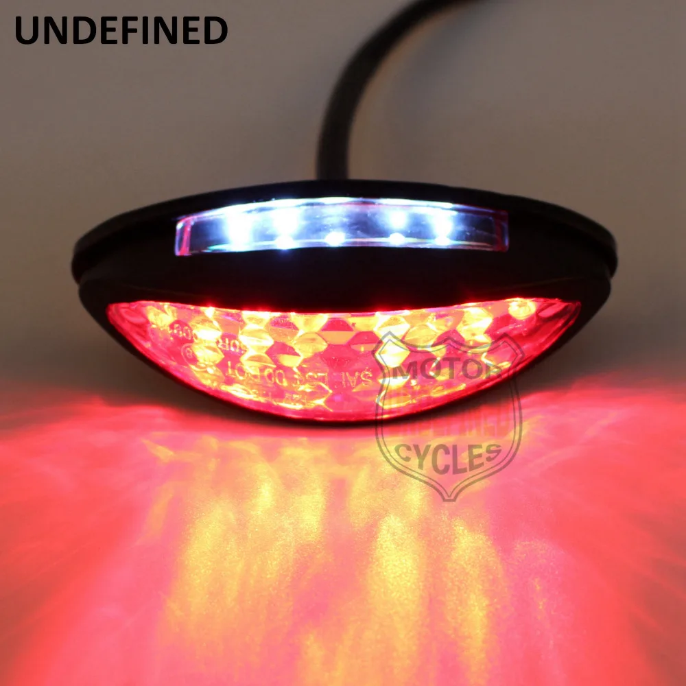 Мотоцикл эндуро пробный велосипед прозрачный светодиодный задний тормозной светильник заднего крыла отражатель для Honda Kawasaki Suzuki Yamaha KTM E8 неопределенные