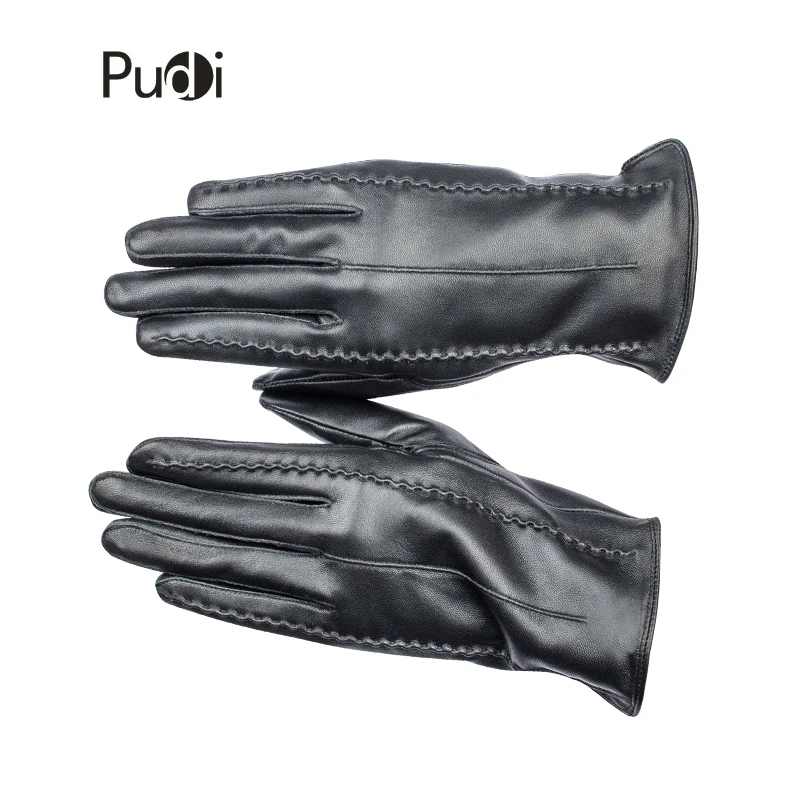 PUDI GL813 женские перчатки из натуральной кожи брендовые новые модные наручные перчатки из натуральной овечьей кожи Зима-осень