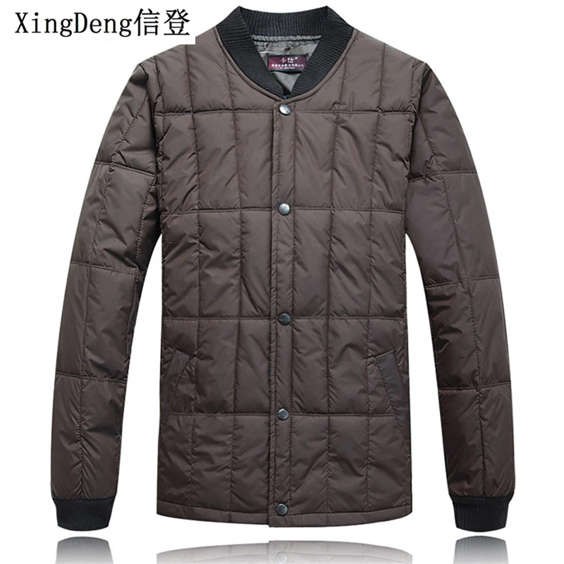 XingDeng 2018 новая Сверхлегкая пуховая Повседневная куртка с воротником Брендовое