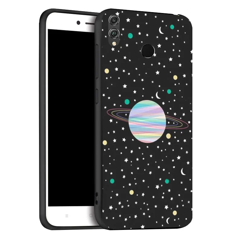 Чехол для huawei Honor 8X 8A 9 10 Lite чехол s Space Moon Astronaut, чехол для телефона huawei Honor 7C 7A Pro, чехол-бампер