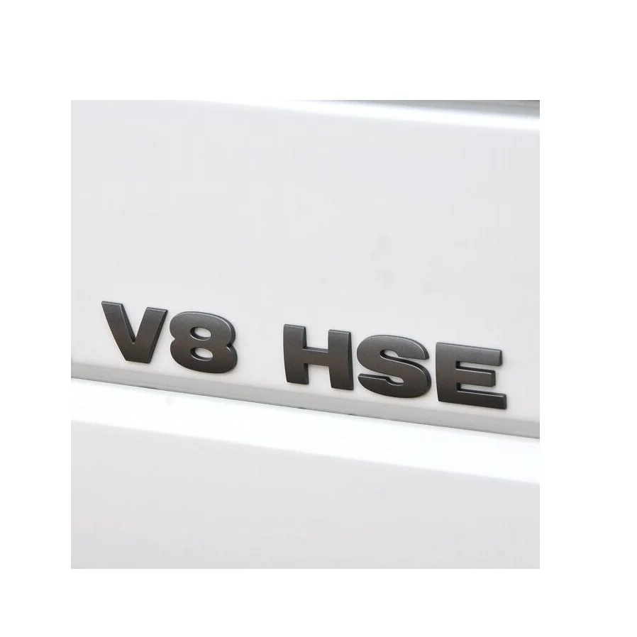 Черные хромовые буквы V8 HSE эмблема значки стикеры для обнаружения Range Rover