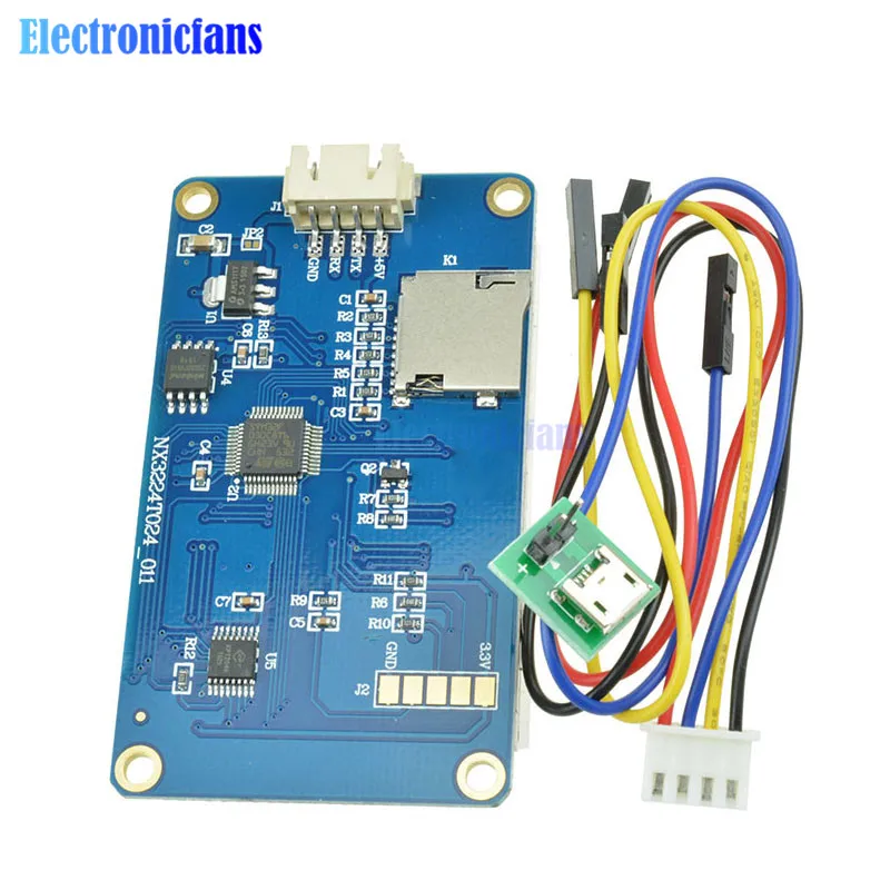 Резистивный сенсорный экран 2 4 дюйма TFT 4x320 240 UART HMI ЖК модуль дисплей для Arduino Raspberry