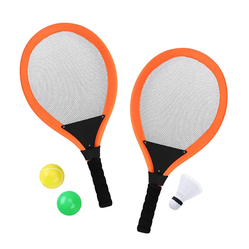 Детский Теннисный комплект ракеток с воланом плюс 2 мяча детская спортивная игра