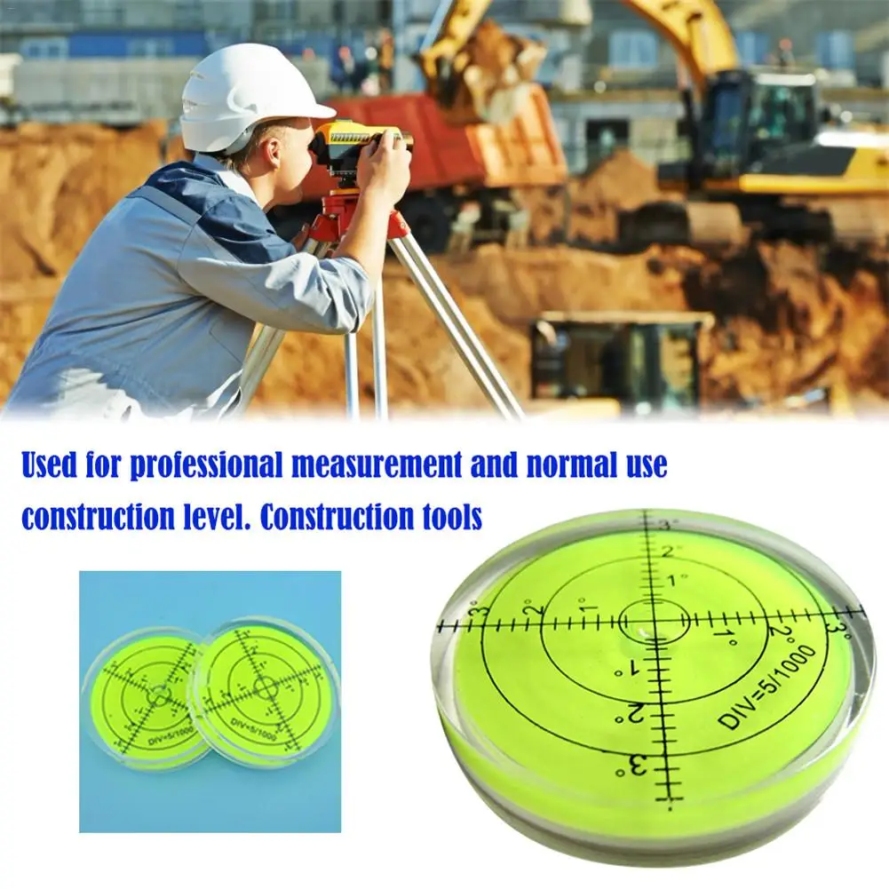 Зеленый Прозрачный кристаллический акриловый пузырьковый спиртовой уровень