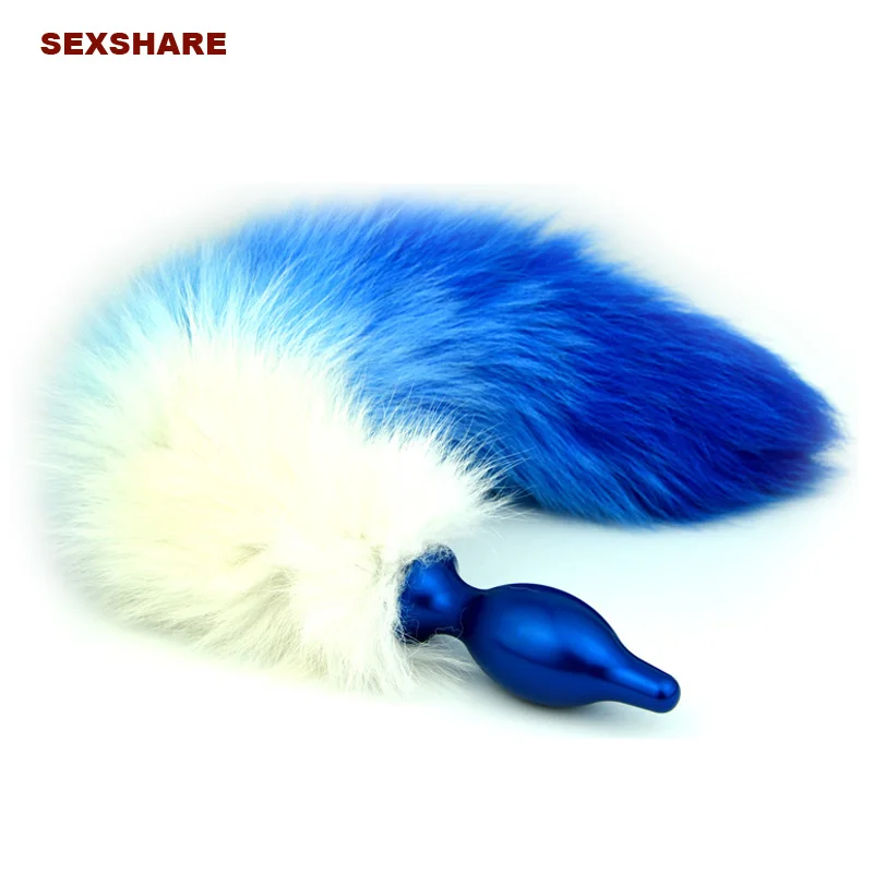 Новинка нержавеющая сталь 3 цвета искусственный Лисий хвост металлическая