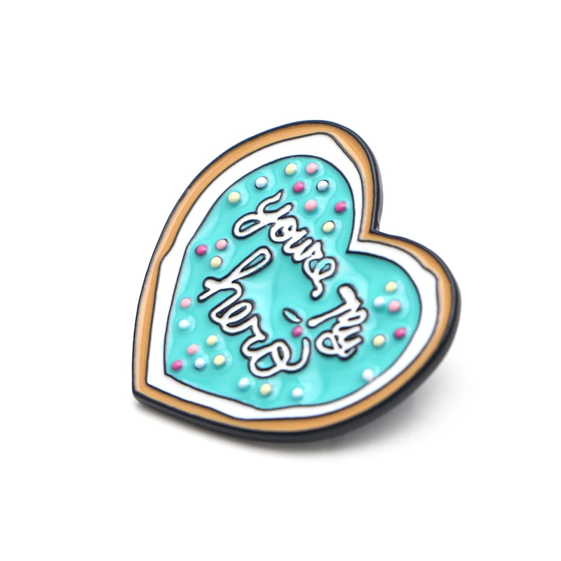 P3636 Dongmanli You're My Hero печенье металлические эмалированные булавки и броши для женщин ювелирные изделия нагрудные значки детские подарки