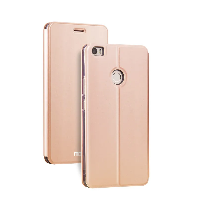 Для xiaomi mi max чехол с окошком MOFi для откидной крышкой открытый кожаный умный Корпус
