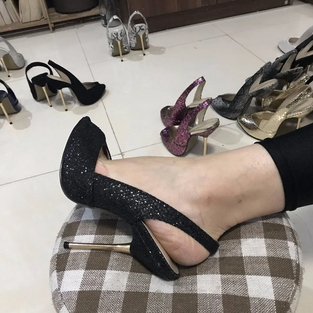 CHMILE CHAU/пикантные блестящие женские туфли-лодочки для свадьбы, с открытым носком, на шпильках, на высоком каблуке, с металлическим ремешком, свадебные женские туфли, 3845-g1