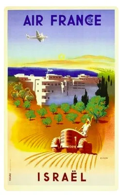 Sabena Israel Travel Tour ретро ВИНТАЖНЫЙ ПЛАКАТ Картина на холсте сделай сам настенная