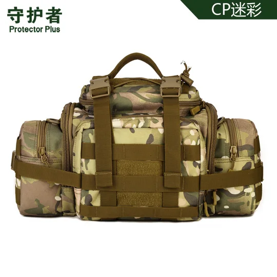Camouflage 4 Тактическая поясная сумка защитная сумка на плечо плюс Y111 камуфляжная нейлоновая спортивная сумка военная сумка Уличная походная сумка - Цвет: Camouflage 4