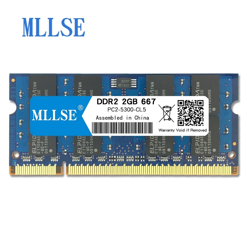 Mllse ноутбук Sodimm Ram DDR2 2GB 667mhz 800mhz 1 8 V память для ноутбука PC2-6400S 200pin без ECC RAM memoria |