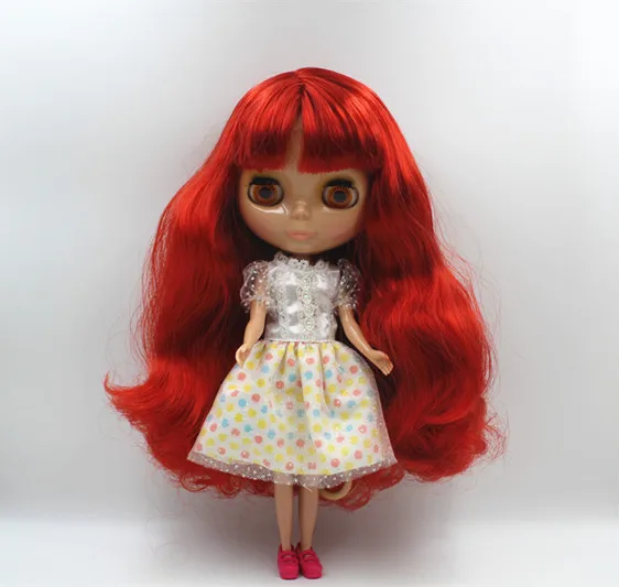 Куклы Blygirl без одежды красные челки кудрявые волосы обычное тело 7 суставов