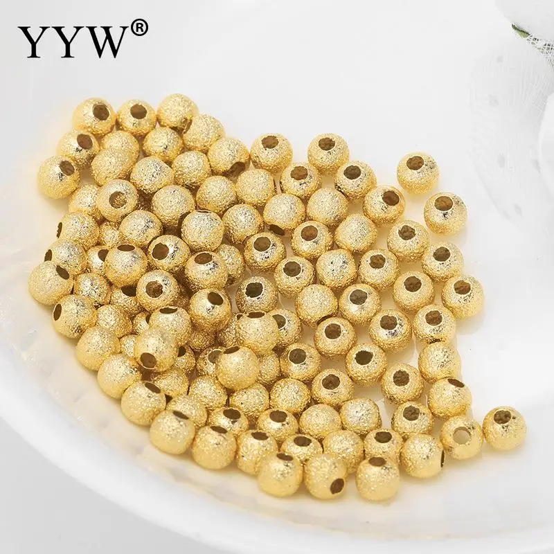 10 шт. латунные золотистые бусины-разделители для ювелирных изделий 4/6 мм |