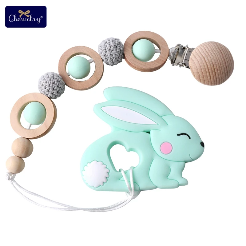 1 шт Детские Прорезыватель для зубов силиконовые браслеты с подвесками брошью в