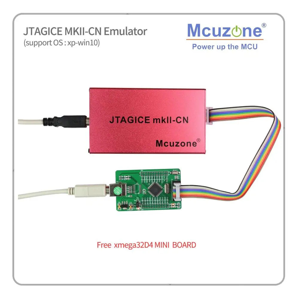 ATXMEGA PDI JTAG DEBUGWIRE эмулятор бесплатно xmega32d4 мин плата (1 шт в заказе) JTAGICE MKII CN|emulator| |