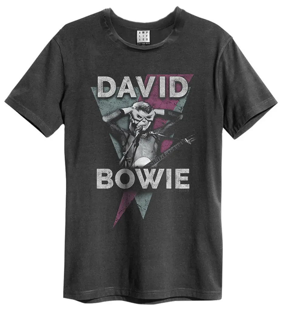 

David Bowie 'Look Into My Eyes' T-Shirt Amplified Clothing NEW & OFFICIAL O-Neck Fashion Casual High Quality Print T Shirt