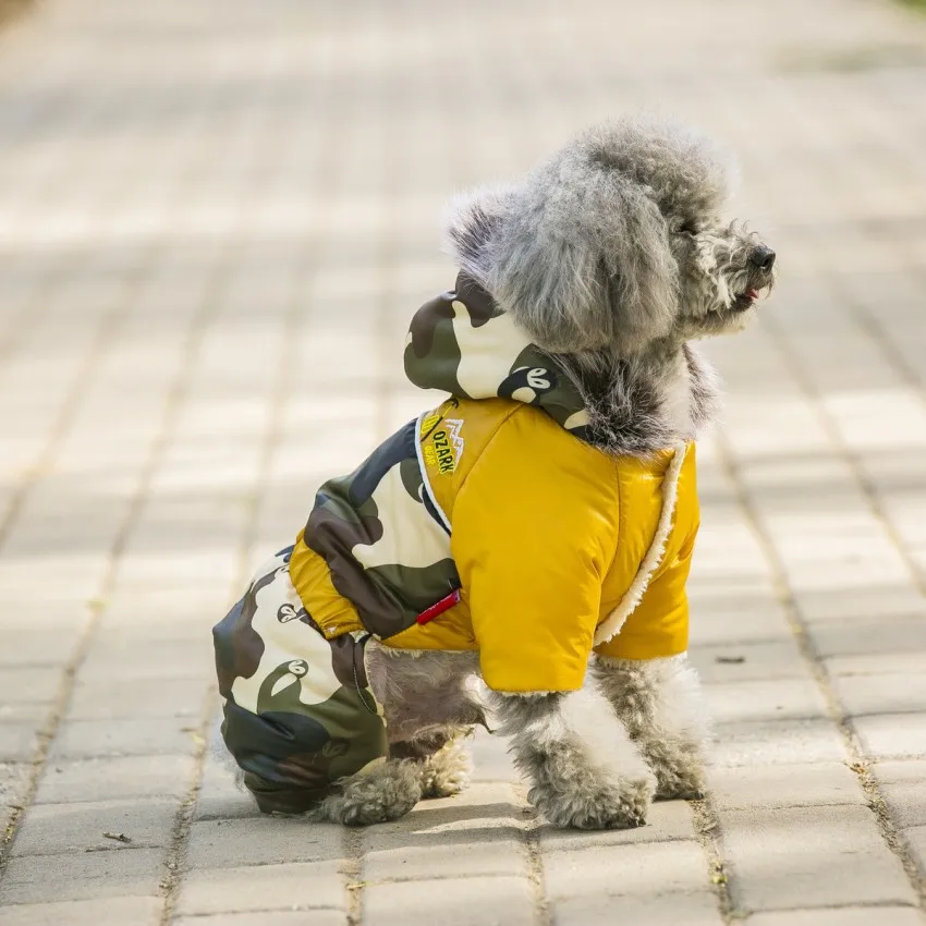 Новая одежда для домашних животных зимняя собак худи теплые толстые куртки