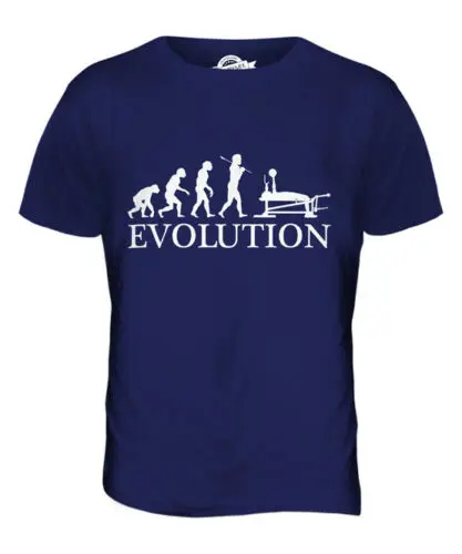 Скамейка пресс Эволюция человека Мужская футболка тройник Топ подарок одежда |