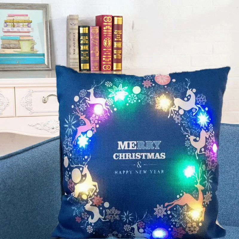 Hoomall 45x45 см Светодиодная Диодная светящаяся светодиодная крышка льняные одеяла