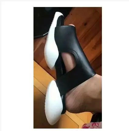 Men's slippers with thick leather soles Horseshoe slipper men's lightweight breathable sandals a high drag | Обувь