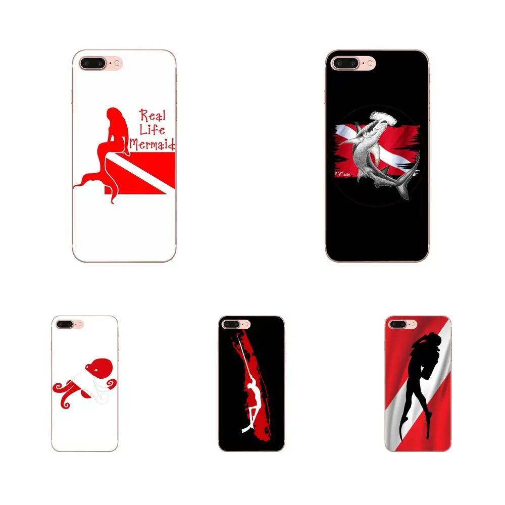 Чехол для мобильного телефона Diver Down Scuba Flag Apple iPhone 4 4S 5 5C 5S SE 6 6S 7 8 Plus X XS Max XR|Бамперы|
