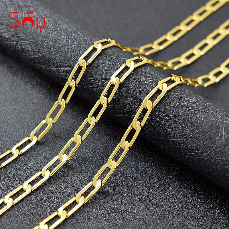 Sunny Jewelry звеньевая цепочка массивное ожерелье для женщин медное ювелирное