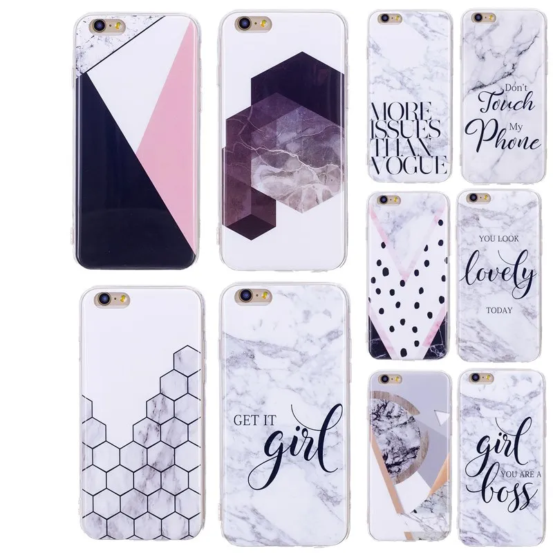Phone Case for iphone Xs max Simple Silicone TPU Ultra thin Marble Patterned Cell 6s 7 8 5s 5 SE X XS 7plus 8plus 6 |