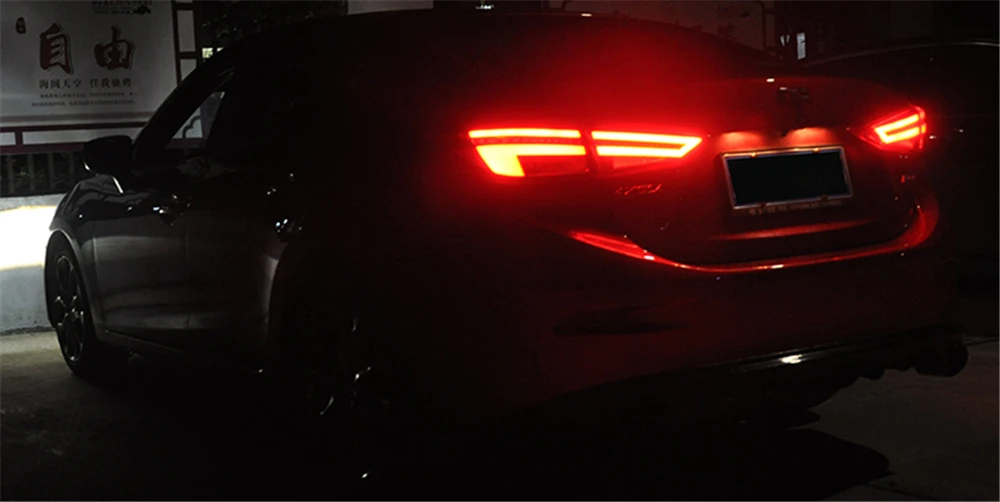Автомобильная проблесковая 2 шт. для Mazda3 Axela хвост светильник s Mazda 3 M3 светодиодный фонарь светильник светодиодный задний фонарь Certa хвост светильник