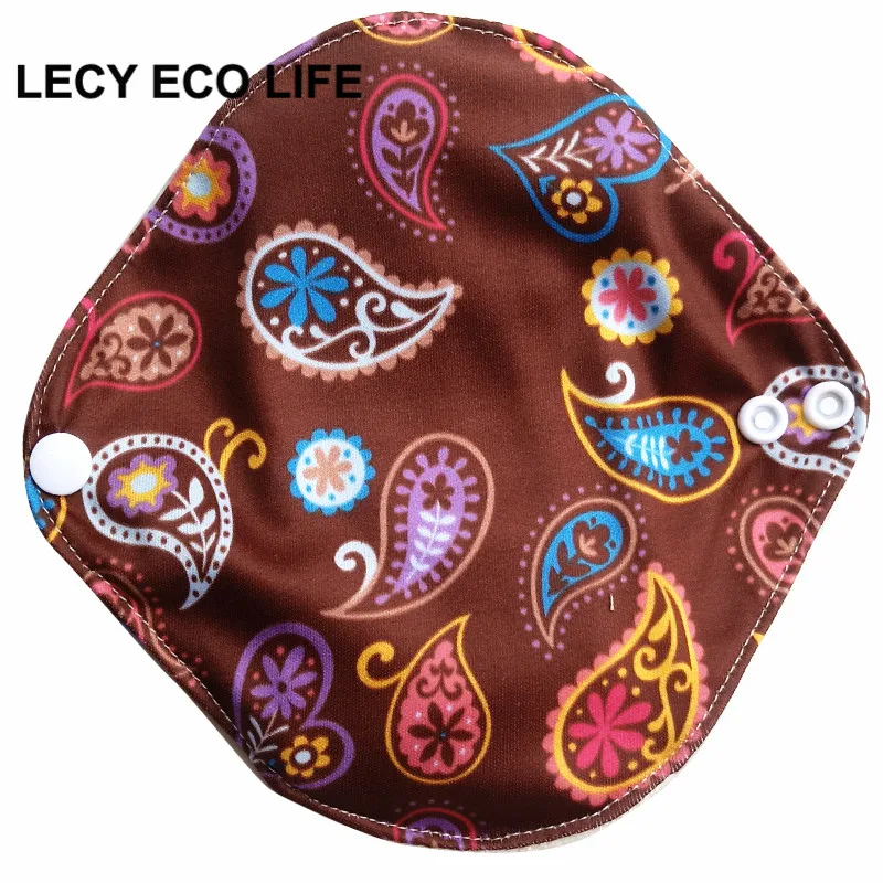 LECY ECO LIFE 1 шт Женские многоразовые тканевые менструальные прокладки с крыльями, органические бамбуковые внутренние накладки для мам колготки для светильник