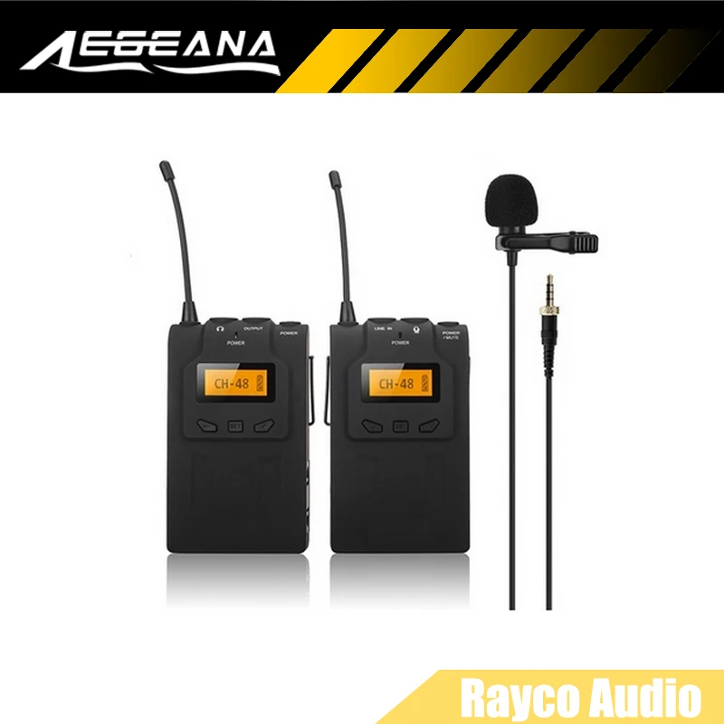 By wm6 UHF Беспроводной микрофон Системы всенаправленный петличный для DV DSLR|lavalier