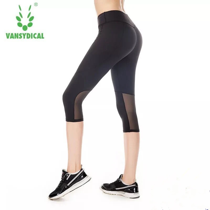 Women's legging capri yoga running fitness trouser run cycling gym sports pants leggings | Спорт и развлечения