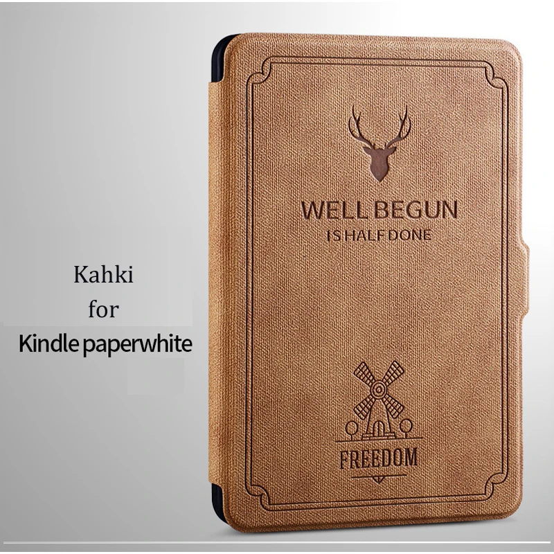 Чехол Vintag для Amazon kindle Paperwhite 1 2 3 (2016 2015 2013) флип-чехол со стилусом магнит закрытый и